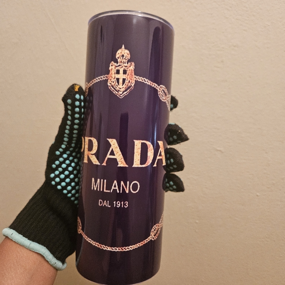 Prada custom skinny tumbler 20oz